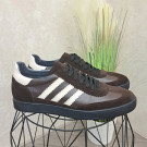 Кеди чоловічі комбіновані на шнурівці. Колір коричневий, бежевий. 45 розмір 